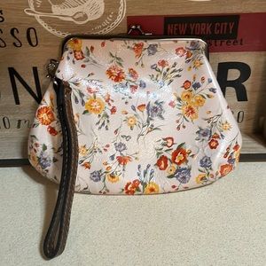 Patricia Nash mini meadow clutch with wrist strap